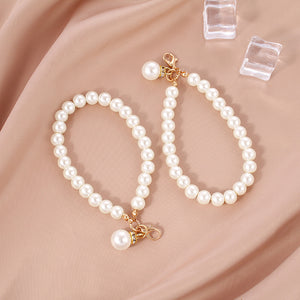 Pearl Chain Key Pendant