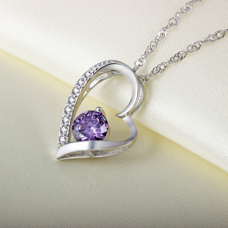 Silver Forever Love Heart Necklace