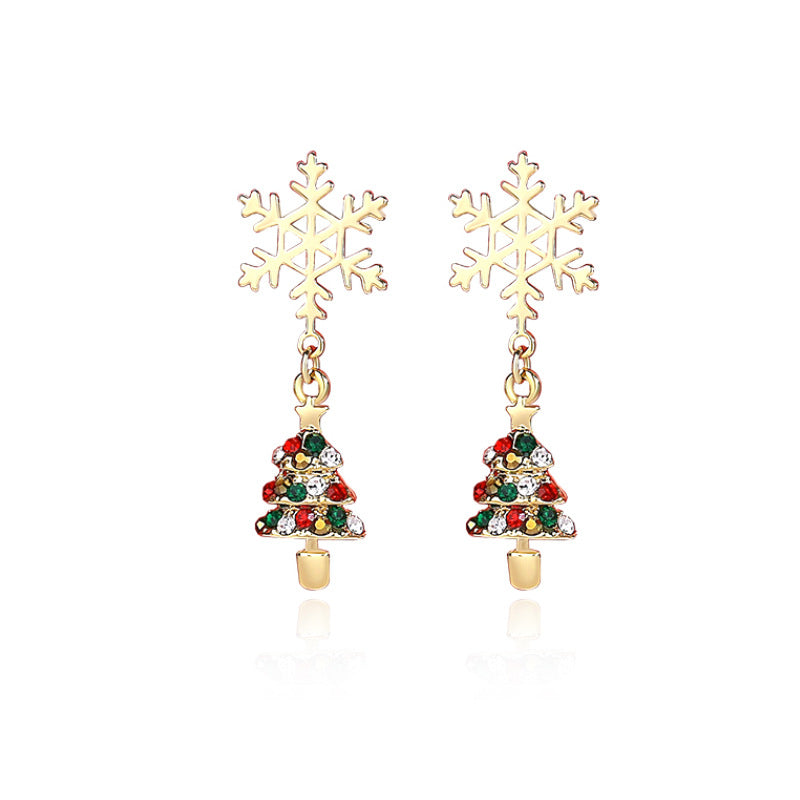 Christmas Asymmetric Earrings