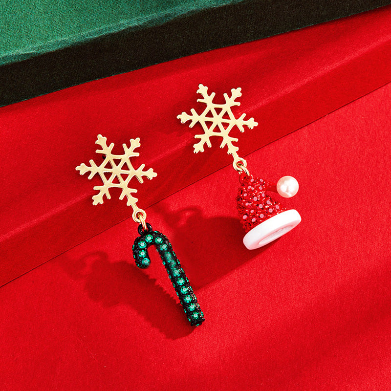 Christmas Asymmetric Earrings
