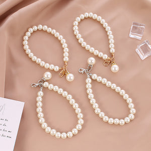Pearl Chain Key Pendant