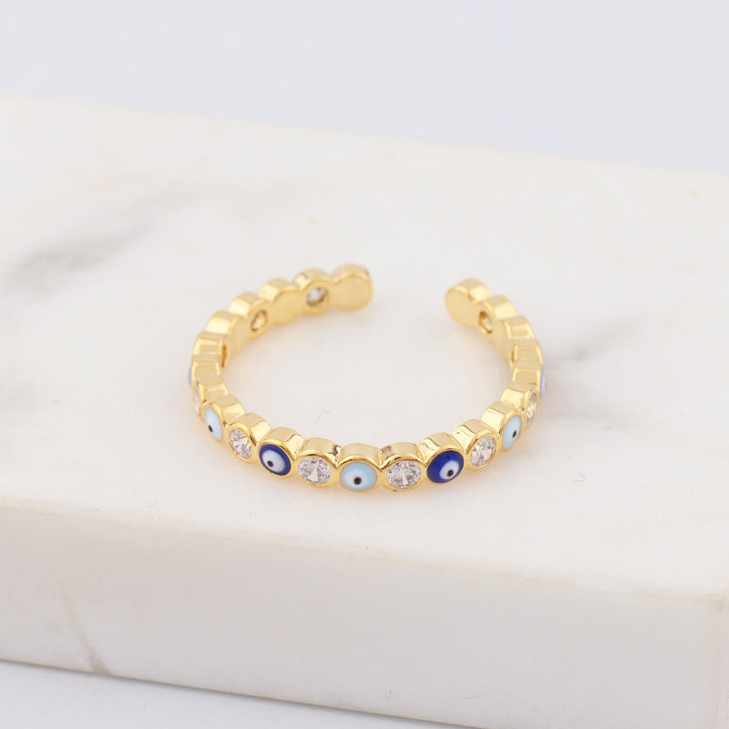 Evil Eye Zircon Rings