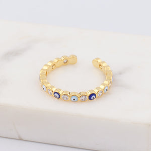 Evil Eye Zircon Rings