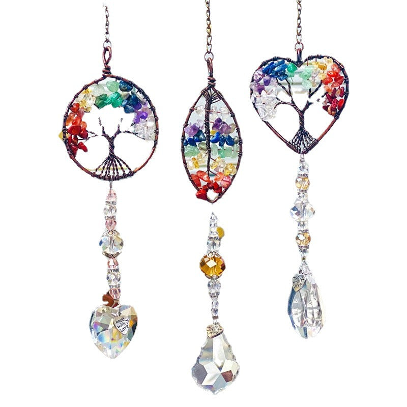 Crystal Wind Chime Tree Of Life Suncatcher