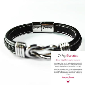 Twist Braided Leather Bracelet