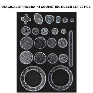 Magical Spirograph Geometric Ruler Set