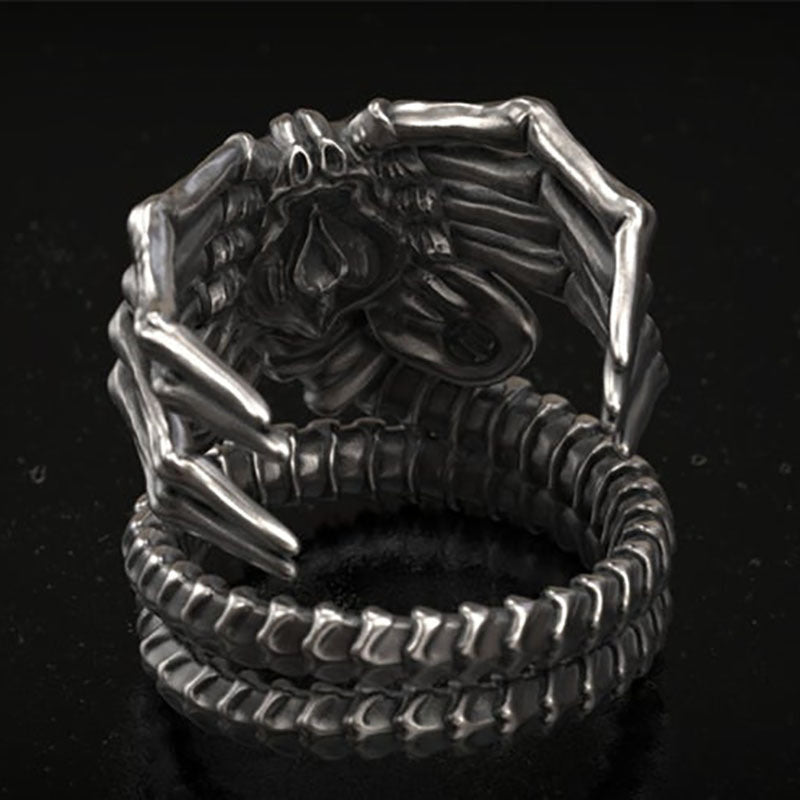 Punk Skeleton Claw Ring