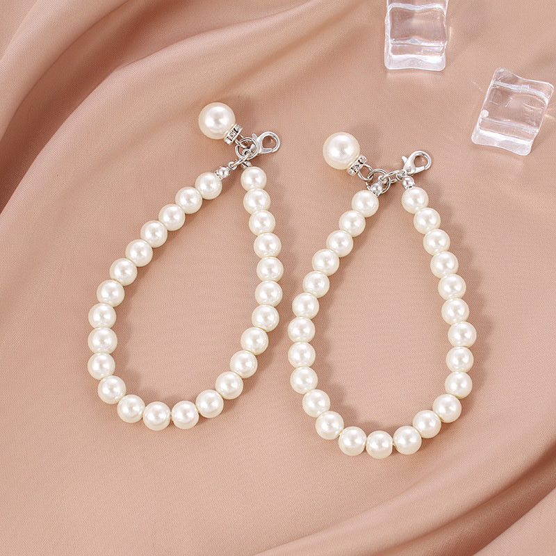 Pearl Chain Key Pendant