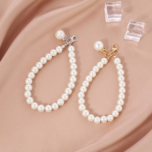 Pearl Chain Key Pendant