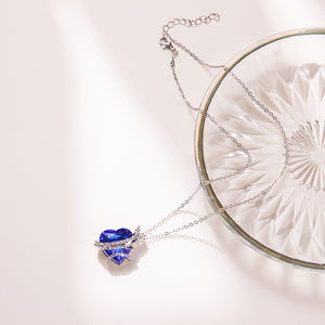 Stylish Heart Cut Butterfly Necklace