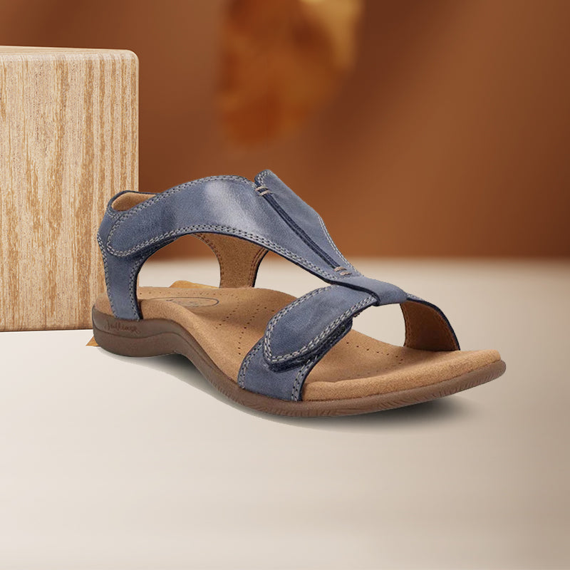 Platform Wedge Velcro Strap Sandals