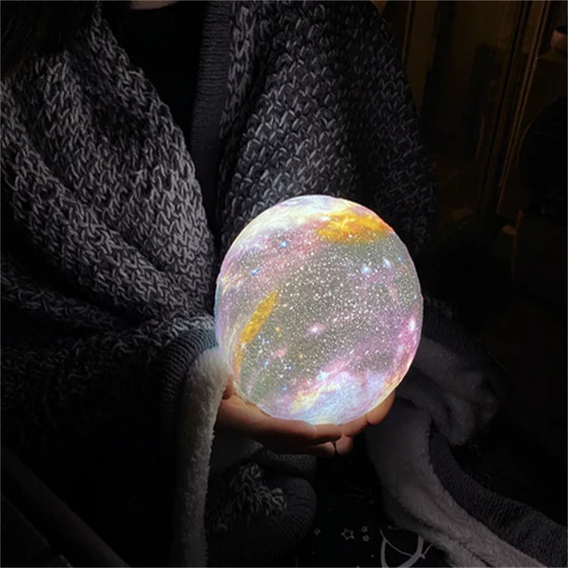 Galaxy Moon Lamp