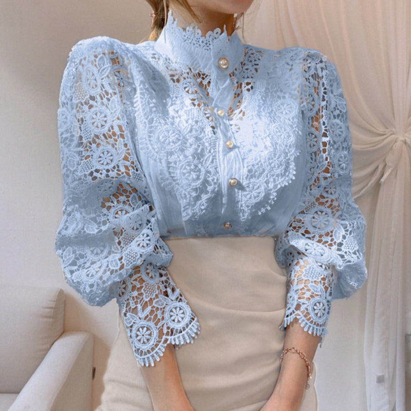 Elegant Lace Cutout Top