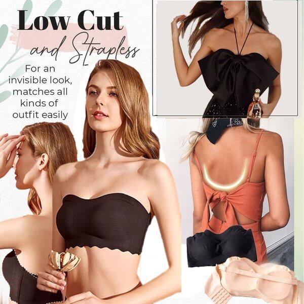 Super Elastic Non-slip Strapless Breathable Bra