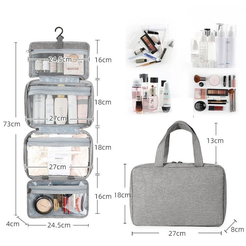 Water-resistant Toiletry Bag Travel Bag with Hanging Hook