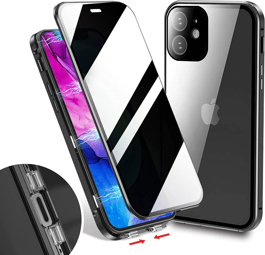 Magnetic Tempered Glass Double-sided suitable for iPhone