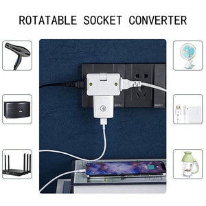 Rotatable Socket Converter (3 PCS)
