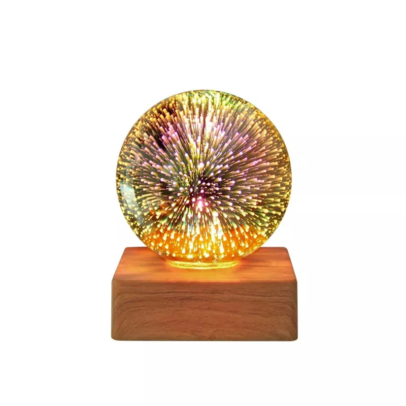Colorful LED Crystal Ball Night Lamp