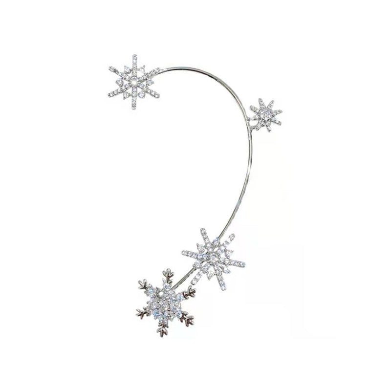 Diamond And Zirconia Earrings Without Holes