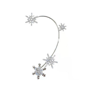 Diamond And Zirconia Earrings Without Holes