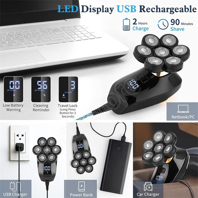 Upgraded 7D 5-In-1 Electric Hair Shaver