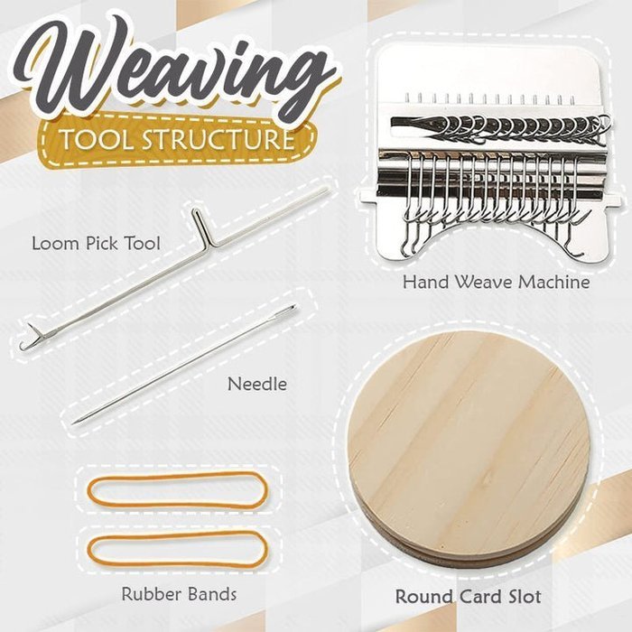 Darning Weaving Loom Kit