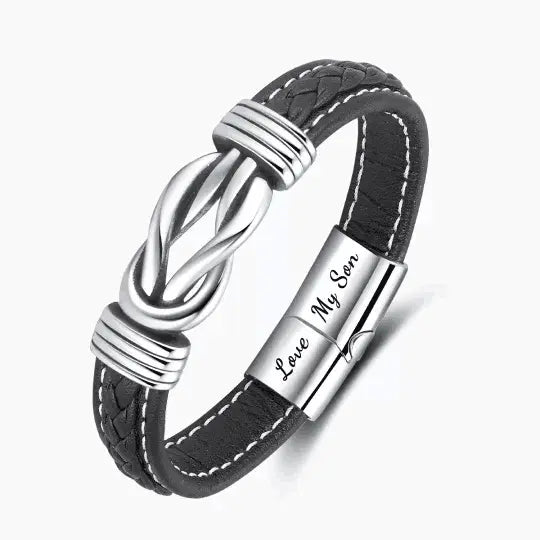 Twist Braided Leather Bracelet
