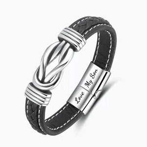Twist Braided Leather Bracelet
