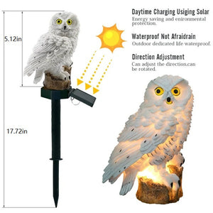 Eagle Figure Garden Solar Post