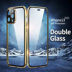 Magnetic Tempered Glass Double-sided suitable for iPhone
