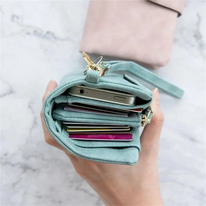 Women's Small Trifold Leather Wallet