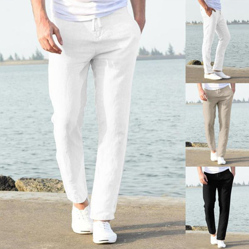 Men's Casual Cotton Linen Pants