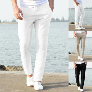 Men's Casual Cotton Linen Pants