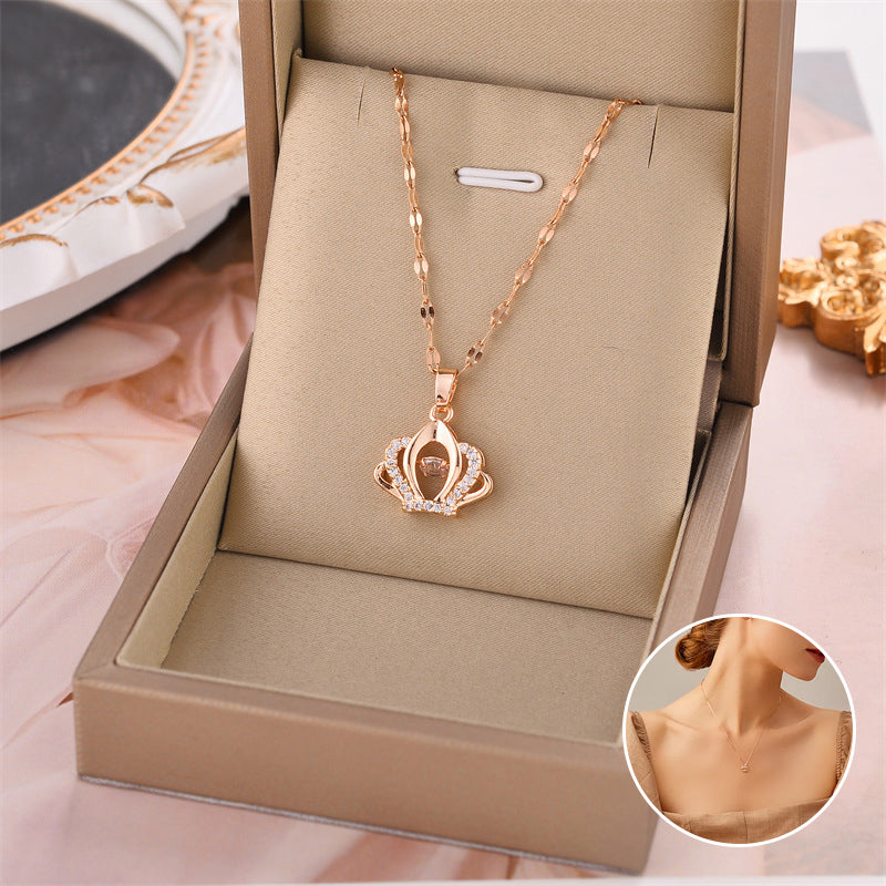 Shining Crown Necklace for Women