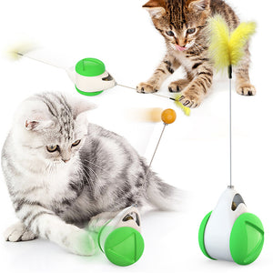 Swing Cat Toy With Wheels