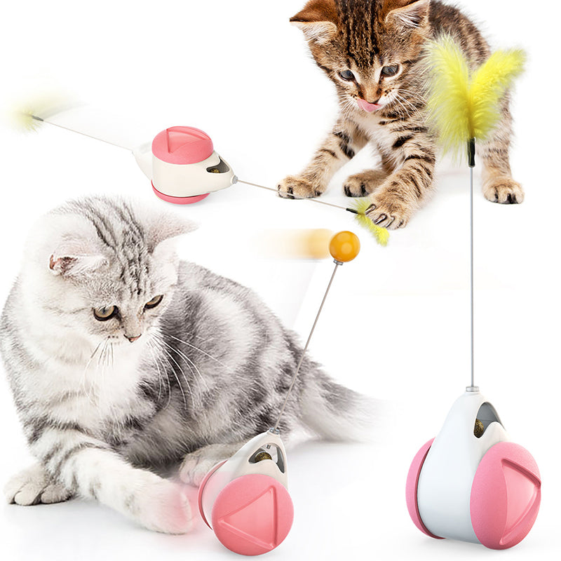 Swing Cat Toy With Wheels