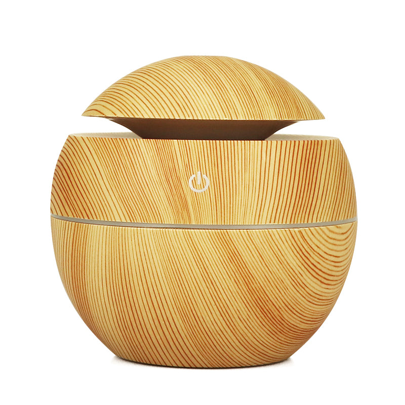 Wood Grain Round Humidifier – Peachloft