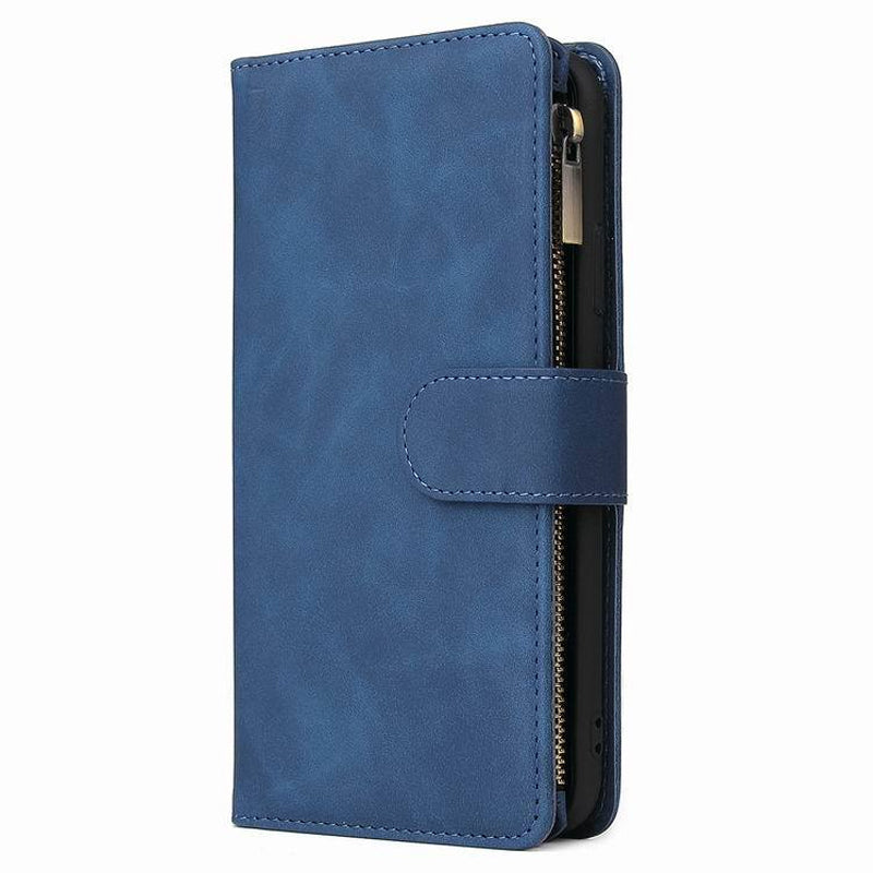 Multi-card Zipper Pocket Leather Case for iPhone