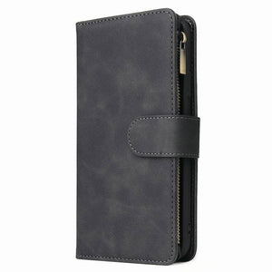 Multi-card Zipper Pocket Leather Case for iPhone