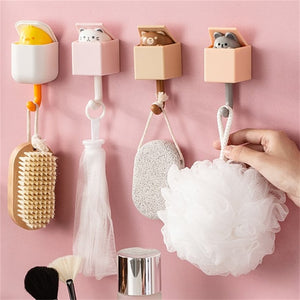 Cute Cat Key Hook Wall Decoration