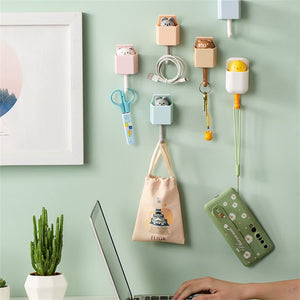 Cute Cat Key Hook Wall Decoration